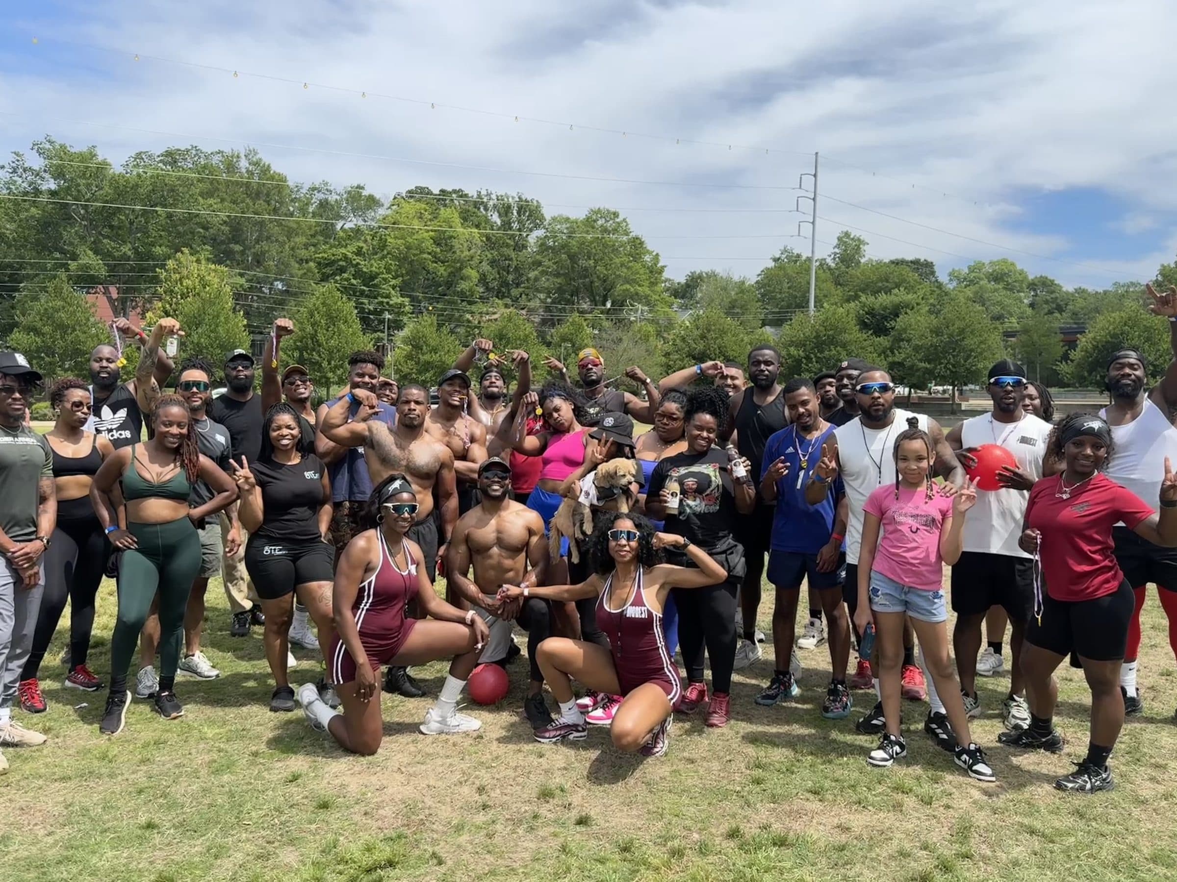 The Biggest community at an outdoor bootcamp event
